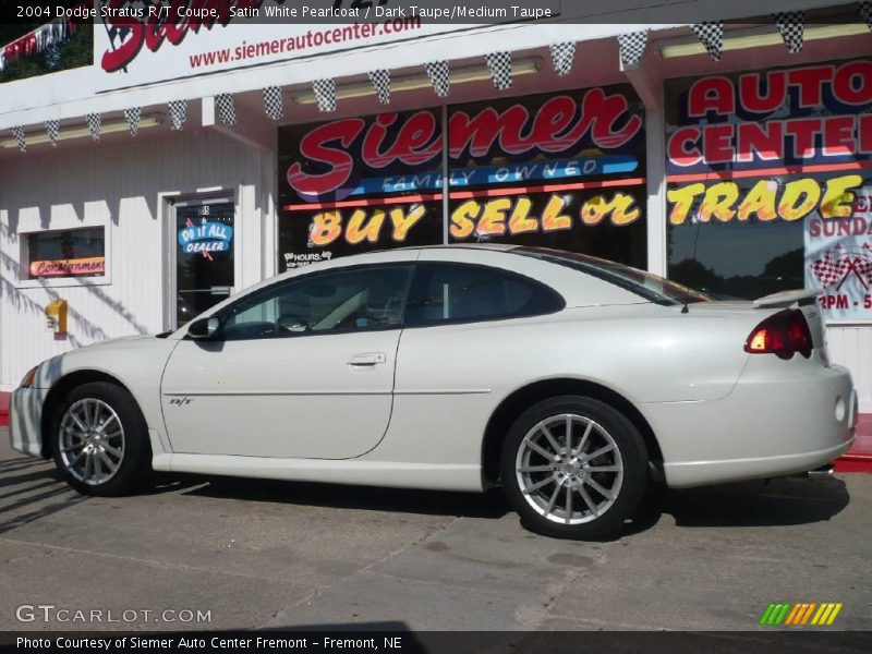 Satin White Pearlcoat / Dark Taupe/Medium Taupe 2004 Dodge Stratus R/T Coupe