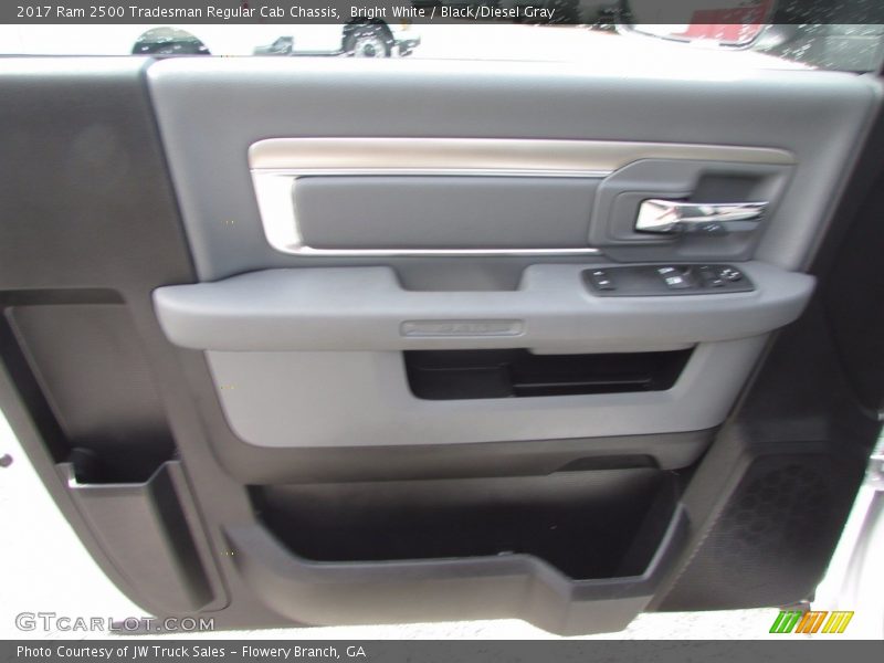 Bright White / Black/Diesel Gray 2017 Ram 2500 Tradesman Regular Cab Chassis