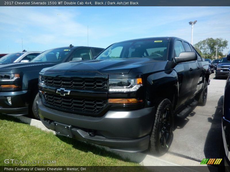 Black / Dark Ash/Jet Black 2017 Chevrolet Silverado 1500 WT Double Cab 4x4