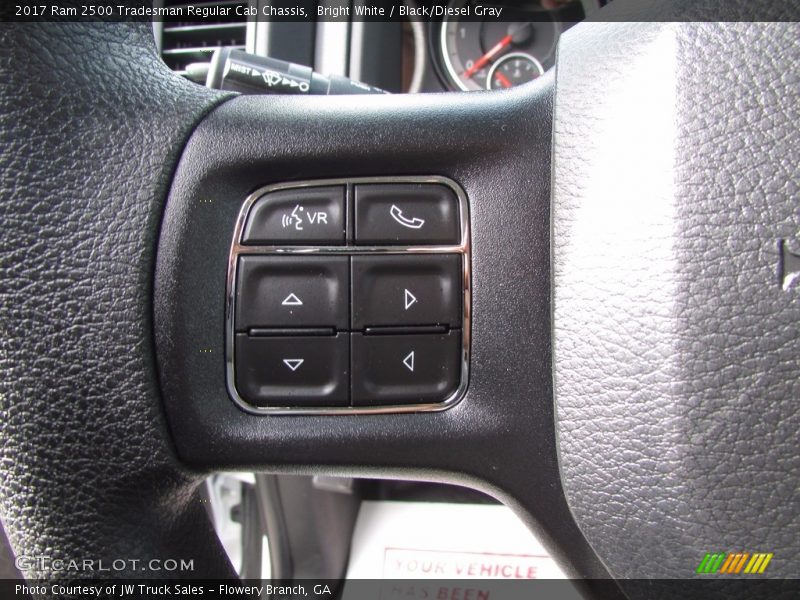 Bright White / Black/Diesel Gray 2017 Ram 2500 Tradesman Regular Cab Chassis