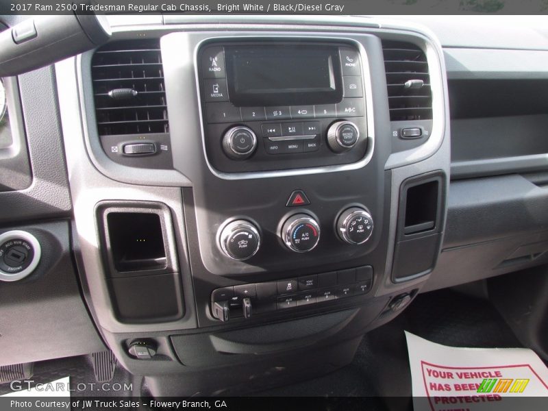 Bright White / Black/Diesel Gray 2017 Ram 2500 Tradesman Regular Cab Chassis