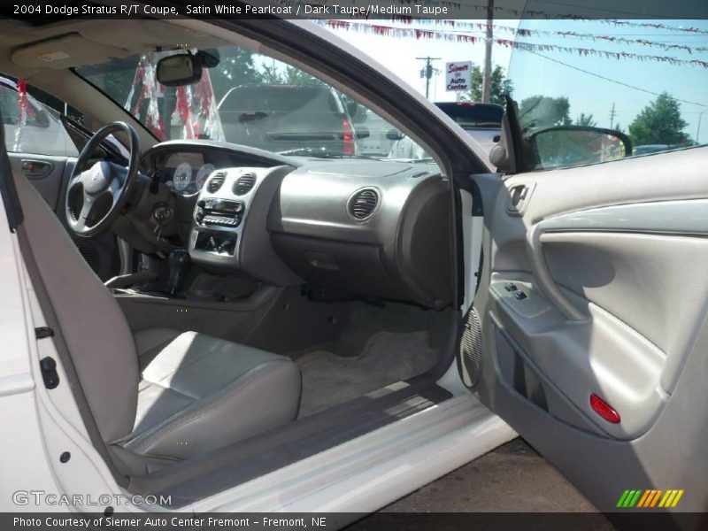 Satin White Pearlcoat / Dark Taupe/Medium Taupe 2004 Dodge Stratus R/T Coupe