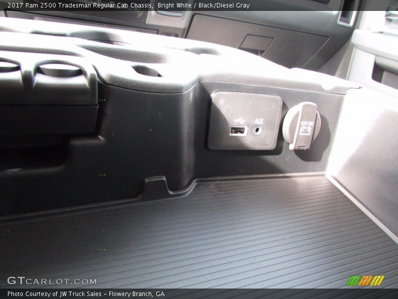 Bright White / Black/Diesel Gray 2017 Ram 2500 Tradesman Regular Cab Chassis
