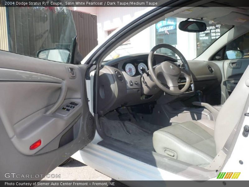 Satin White Pearlcoat / Dark Taupe/Medium Taupe 2004 Dodge Stratus R/T Coupe