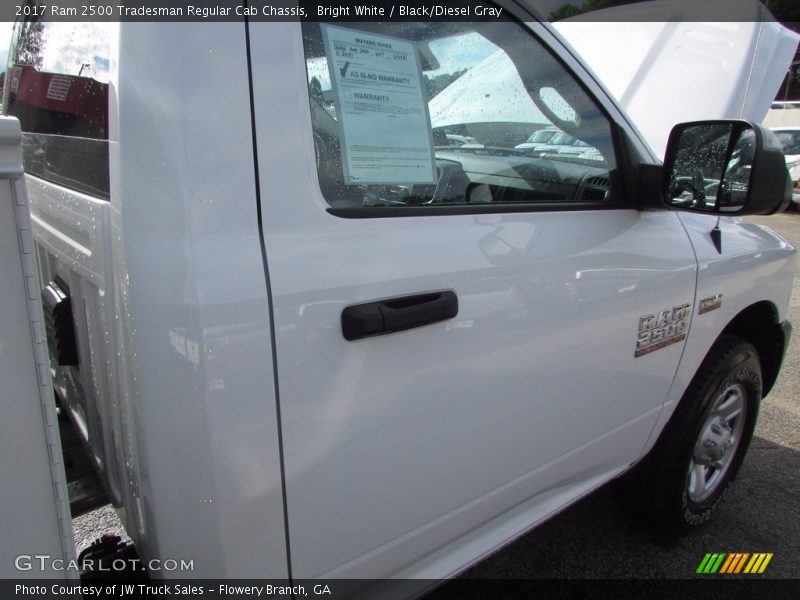 Bright White / Black/Diesel Gray 2017 Ram 2500 Tradesman Regular Cab Chassis