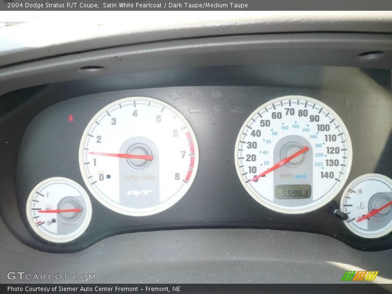 Satin White Pearlcoat / Dark Taupe/Medium Taupe 2004 Dodge Stratus R/T Coupe