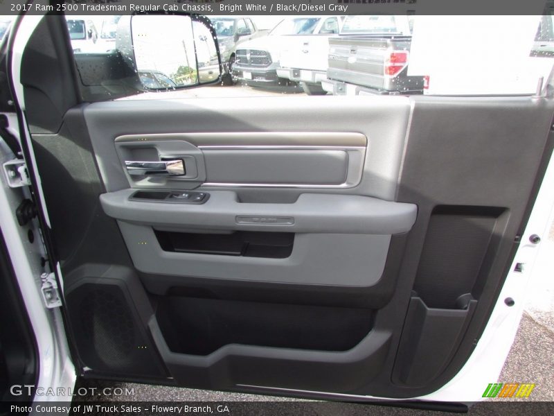 Bright White / Black/Diesel Gray 2017 Ram 2500 Tradesman Regular Cab Chassis