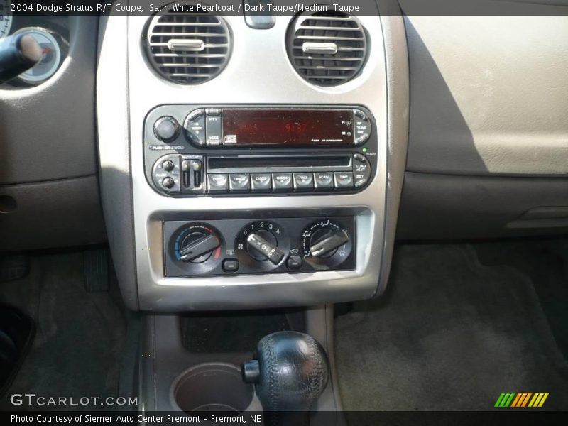 Satin White Pearlcoat / Dark Taupe/Medium Taupe 2004 Dodge Stratus R/T Coupe
