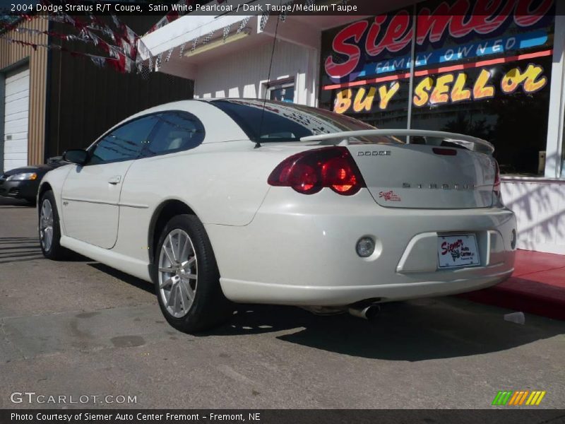 Satin White Pearlcoat / Dark Taupe/Medium Taupe 2004 Dodge Stratus R/T Coupe