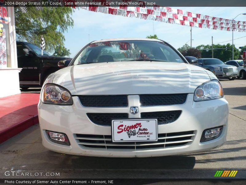 Satin White Pearlcoat / Dark Taupe/Medium Taupe 2004 Dodge Stratus R/T Coupe