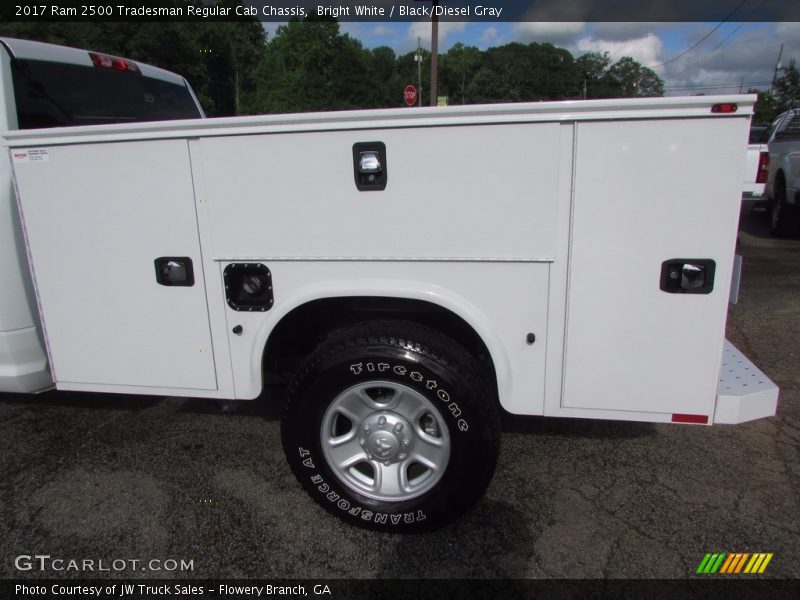 Bright White / Black/Diesel Gray 2017 Ram 2500 Tradesman Regular Cab Chassis