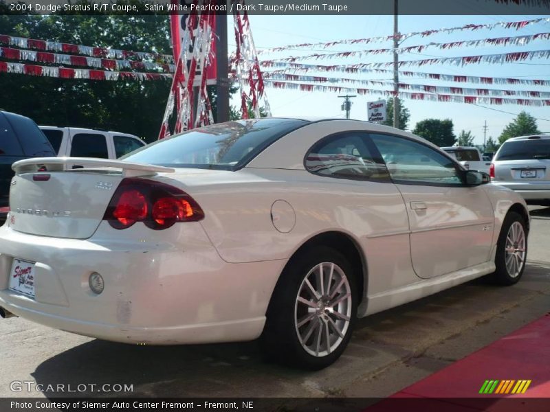 Satin White Pearlcoat / Dark Taupe/Medium Taupe 2004 Dodge Stratus R/T Coupe