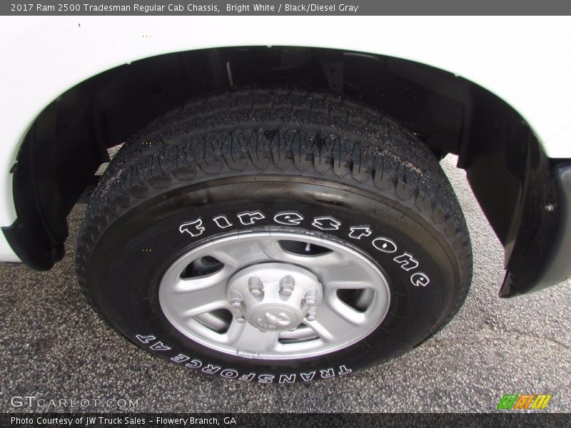 Bright White / Black/Diesel Gray 2017 Ram 2500 Tradesman Regular Cab Chassis