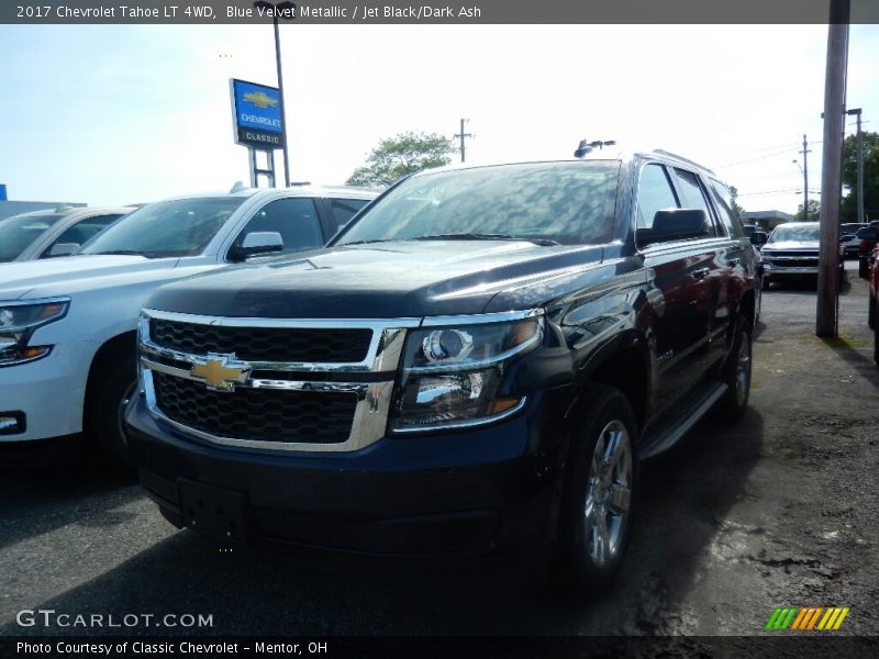 Blue Velvet Metallic / Jet Black/Dark Ash 2017 Chevrolet Tahoe LT 4WD