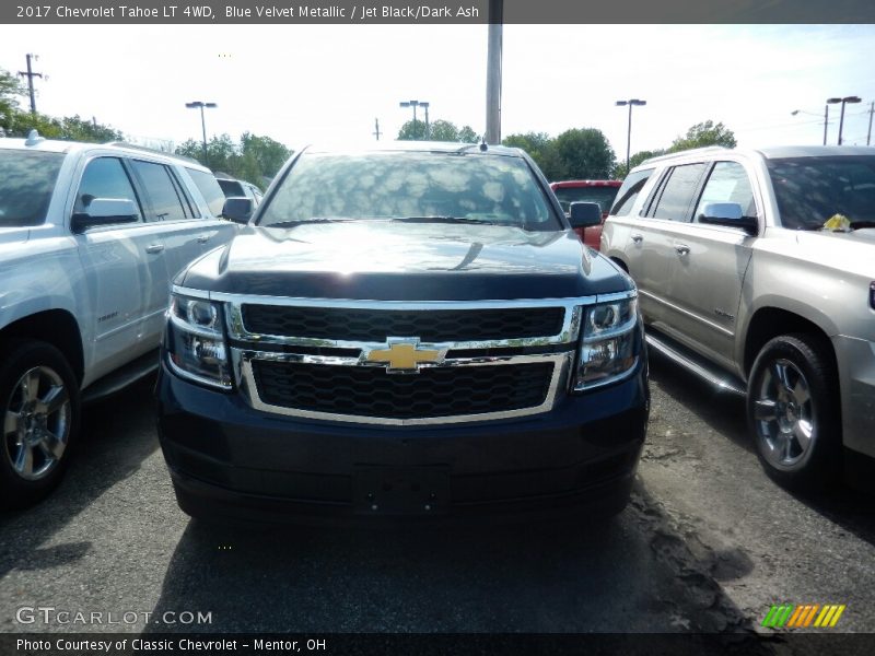 Blue Velvet Metallic / Jet Black/Dark Ash 2017 Chevrolet Tahoe LT 4WD