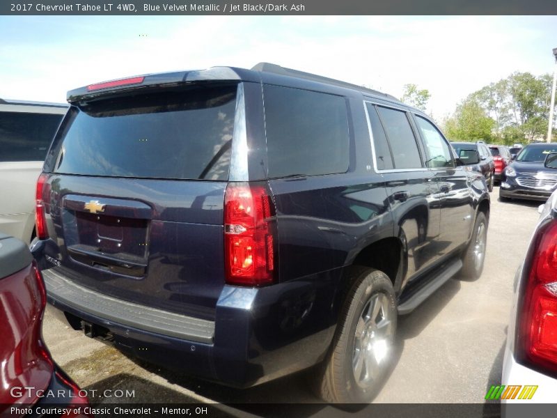 Blue Velvet Metallic / Jet Black/Dark Ash 2017 Chevrolet Tahoe LT 4WD