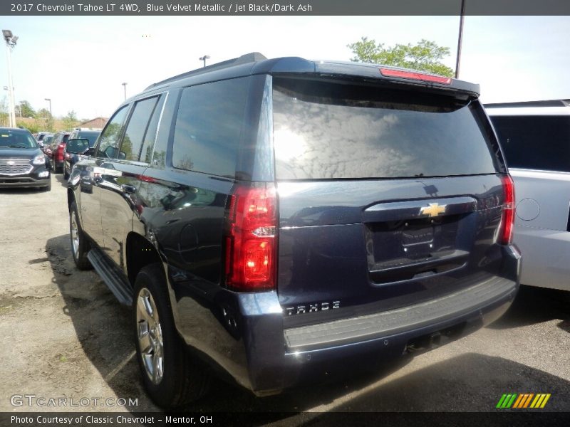 Blue Velvet Metallic / Jet Black/Dark Ash 2017 Chevrolet Tahoe LT 4WD