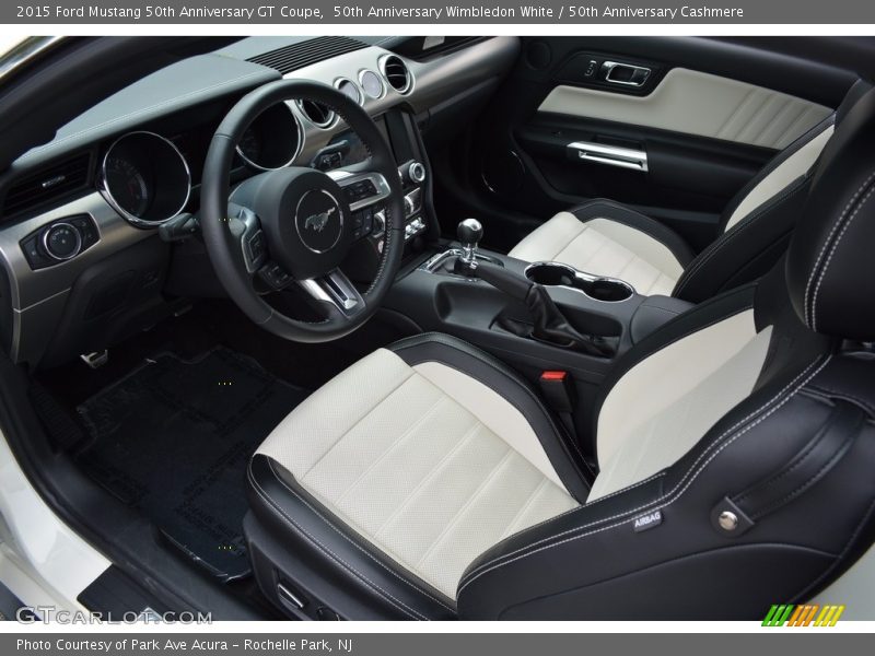 50th Anniversary Wimbledon White / 50th Anniversary Cashmere 2015 Ford Mustang 50th Anniversary GT Coupe
