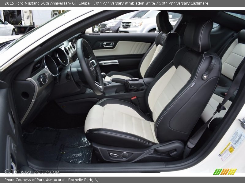 50th Anniversary Wimbledon White / 50th Anniversary Cashmere 2015 Ford Mustang 50th Anniversary GT Coupe