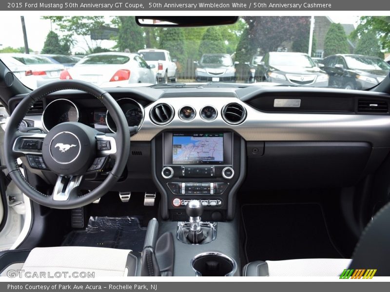 50th Anniversary Wimbledon White / 50th Anniversary Cashmere 2015 Ford Mustang 50th Anniversary GT Coupe