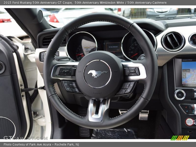 50th Anniversary Wimbledon White / 50th Anniversary Cashmere 2015 Ford Mustang 50th Anniversary GT Coupe