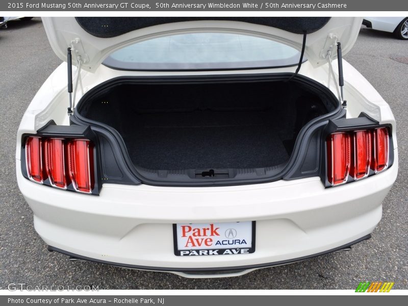 50th Anniversary Wimbledon White / 50th Anniversary Cashmere 2015 Ford Mustang 50th Anniversary GT Coupe