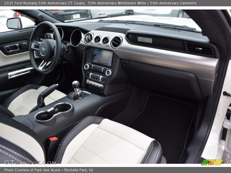 50th Anniversary Wimbledon White / 50th Anniversary Cashmere 2015 Ford Mustang 50th Anniversary GT Coupe