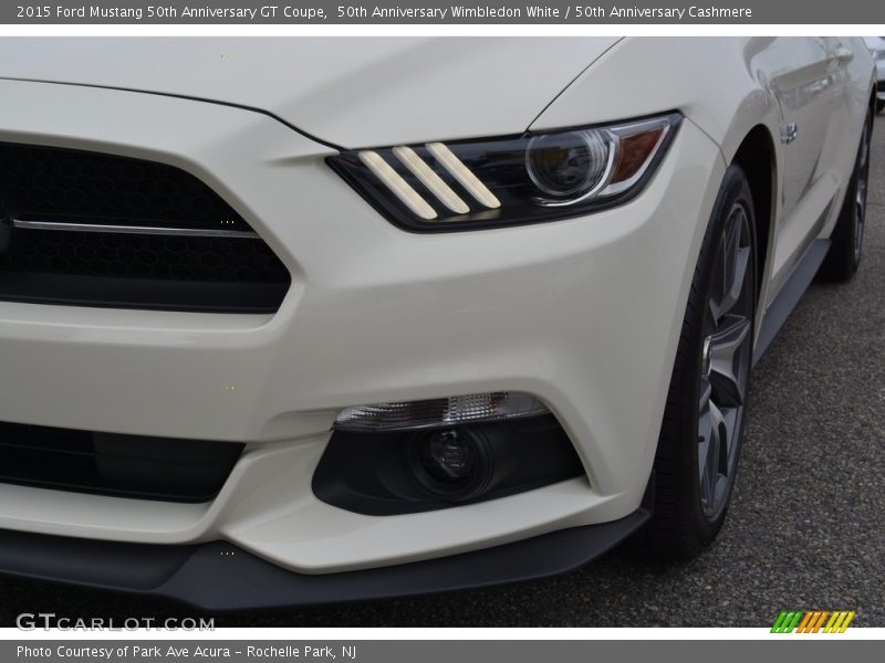 50th Anniversary Wimbledon White / 50th Anniversary Cashmere 2015 Ford Mustang 50th Anniversary GT Coupe