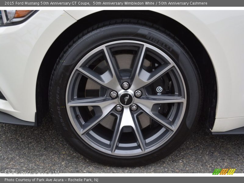50th Anniversary Wimbledon White / 50th Anniversary Cashmere 2015 Ford Mustang 50th Anniversary GT Coupe