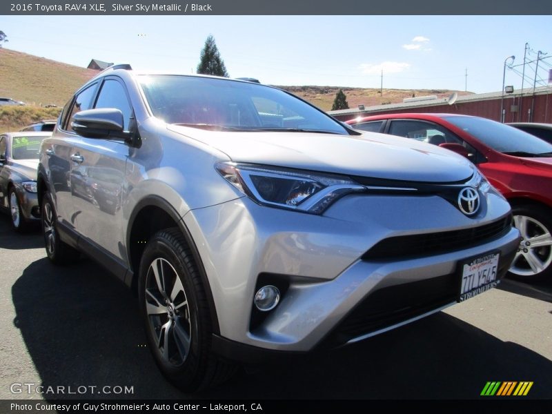 Silver Sky Metallic / Black 2016 Toyota RAV4 XLE