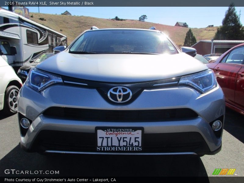 Silver Sky Metallic / Black 2016 Toyota RAV4 XLE