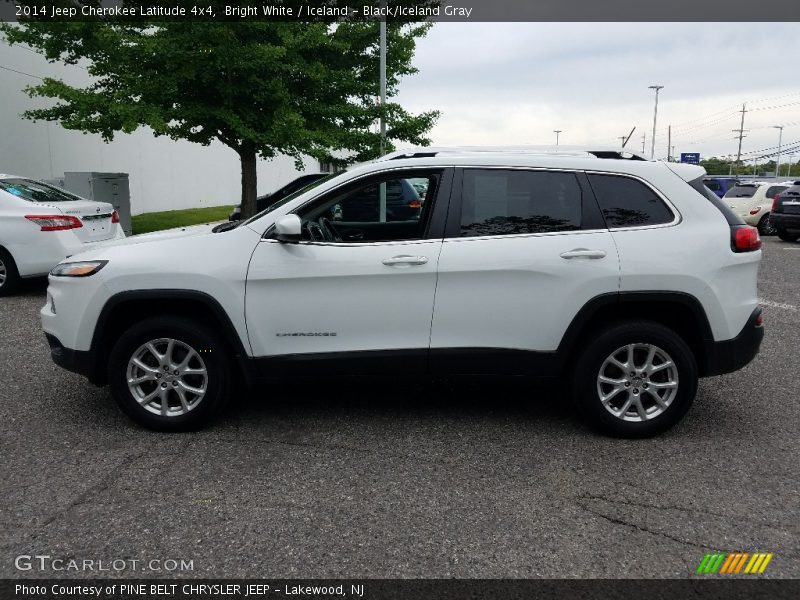 Bright White / Iceland - Black/Iceland Gray 2014 Jeep Cherokee Latitude 4x4
