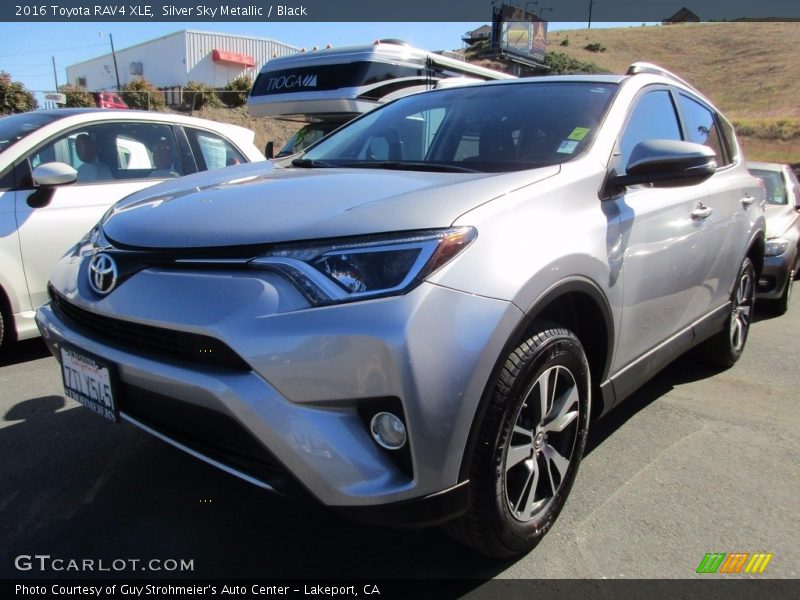 Silver Sky Metallic / Black 2016 Toyota RAV4 XLE