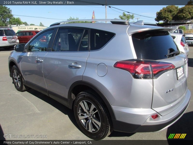 Silver Sky Metallic / Black 2016 Toyota RAV4 XLE