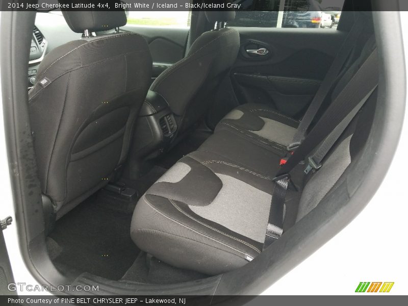 Bright White / Iceland - Black/Iceland Gray 2014 Jeep Cherokee Latitude 4x4