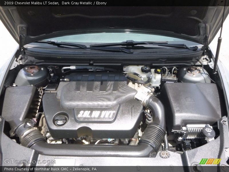 Dark Gray Metallic / Ebony 2009 Chevrolet Malibu LT Sedan