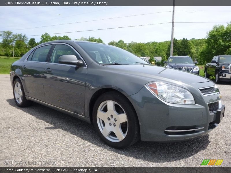 Dark Gray Metallic / Ebony 2009 Chevrolet Malibu LT Sedan