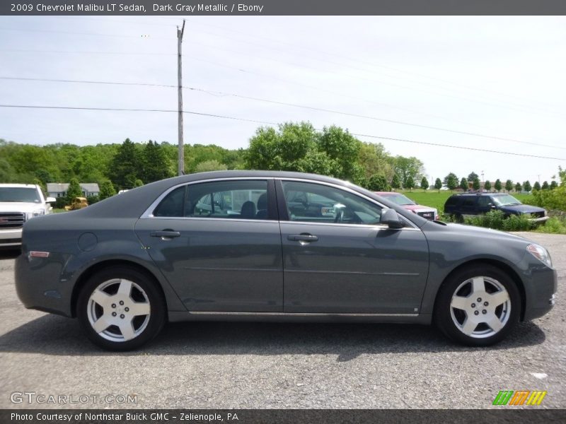 Dark Gray Metallic / Ebony 2009 Chevrolet Malibu LT Sedan