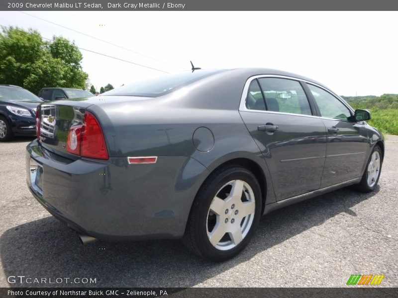 Dark Gray Metallic / Ebony 2009 Chevrolet Malibu LT Sedan