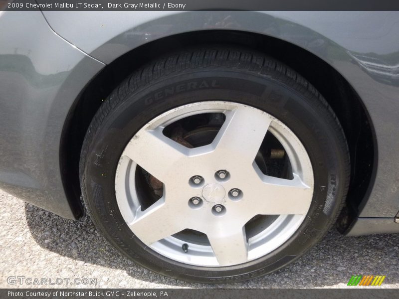 Dark Gray Metallic / Ebony 2009 Chevrolet Malibu LT Sedan