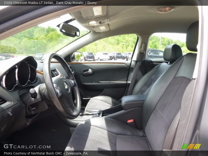 Dark Gray Metallic / Ebony 2009 Chevrolet Malibu LT Sedan