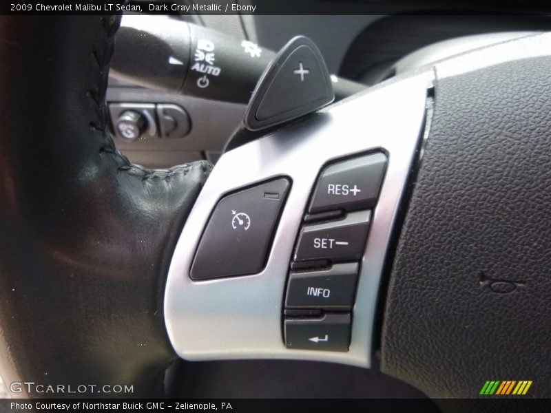 Dark Gray Metallic / Ebony 2009 Chevrolet Malibu LT Sedan