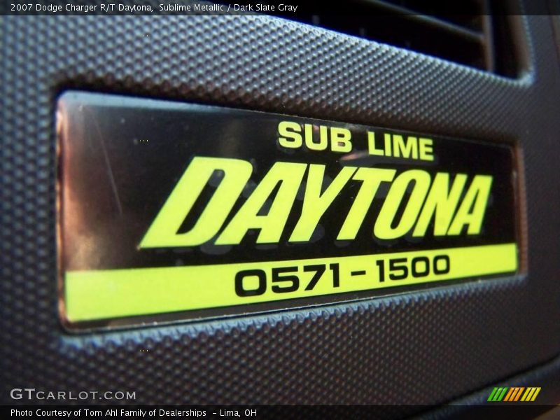 Sublime Metallic / Dark Slate Gray 2007 Dodge Charger R/T Daytona
