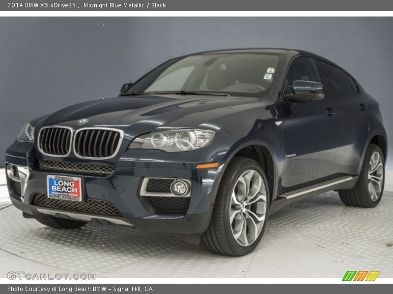 Midnight Blue Metallic / Black 2014 BMW X6 xDrive35i