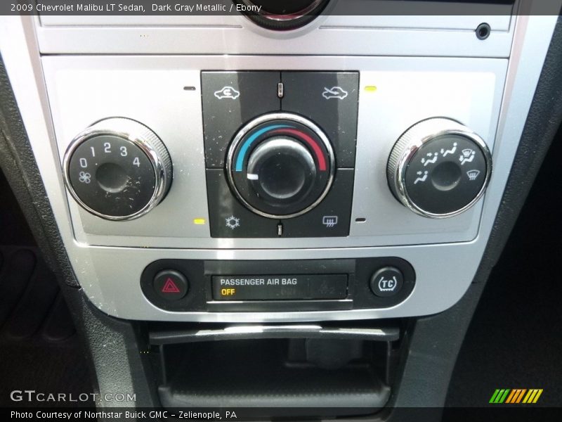 Dark Gray Metallic / Ebony 2009 Chevrolet Malibu LT Sedan