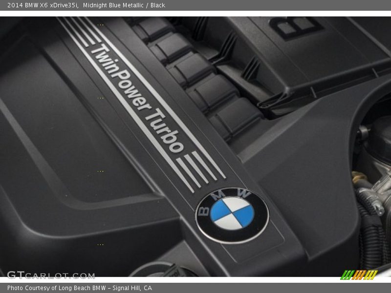 Midnight Blue Metallic / Black 2014 BMW X6 xDrive35i