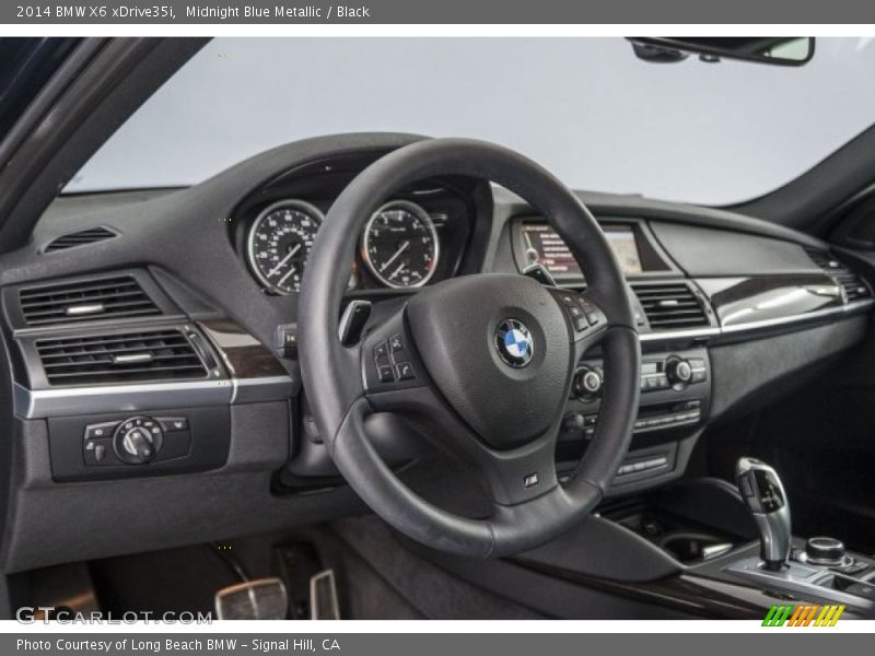 Midnight Blue Metallic / Black 2014 BMW X6 xDrive35i