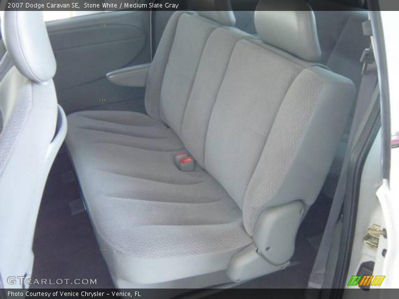 Stone White / Medium Slate Gray 2007 Dodge Caravan SE