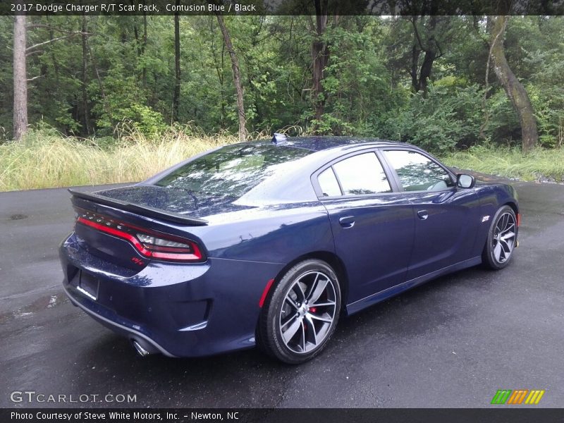 Contusion Blue / Black 2017 Dodge Charger R/T Scat Pack