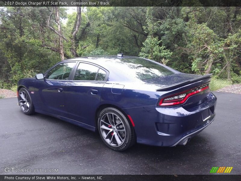 Contusion Blue / Black 2017 Dodge Charger R/T Scat Pack